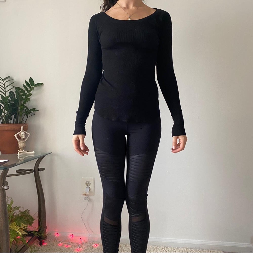 Black Long Sleeve Thermal Shirt